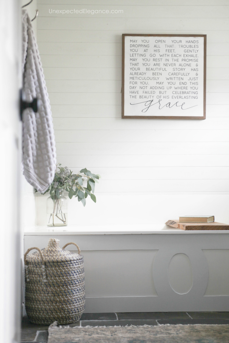 Get some small bathroom ideas on a budget!