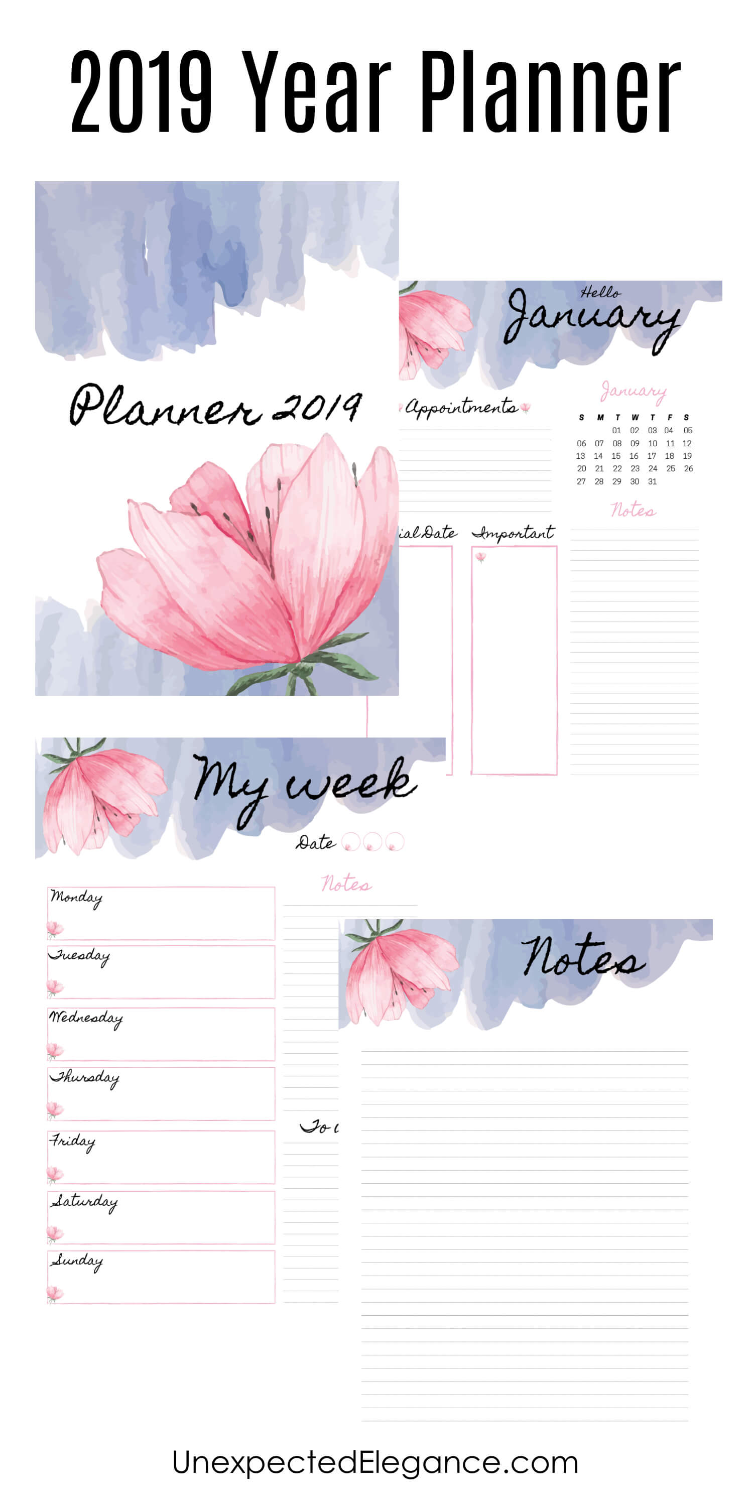 Plan for your best year yet! Get some tips for how to stick to your goals and download a FREE 2019 planner to keep track of everything.