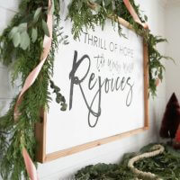 Check out this easy DIY holiday art. You can change it out seasonally to fit the holiday or just for fun throughout the year!