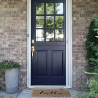 If you are looking for a cost-effective Dutch door with screen, check out this great solution. It's an inexpensive retractable screen you can install yourself.