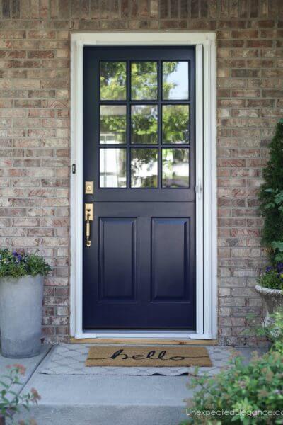 If you are looking for a cost-effective Dutch door with screen, check out this great solution. It's an inexpensive retractable screen you can install yourself.