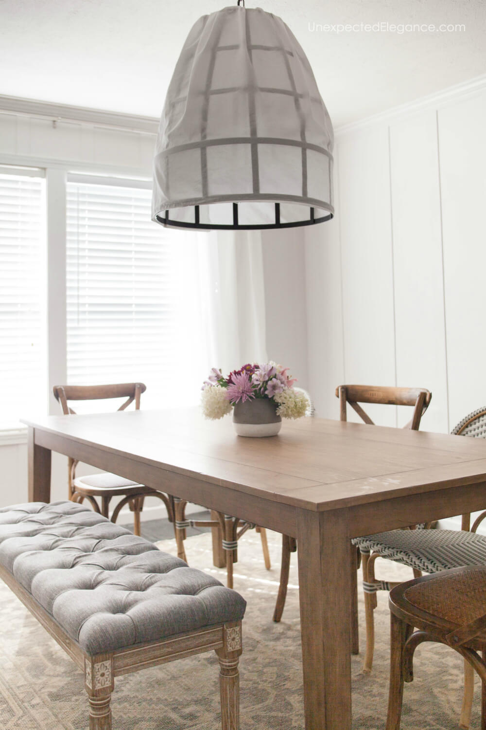 Check out this simple and casual dining room transformation!