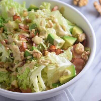Sweet and Smoky Salad with Homemade Honey Mustard Dressing