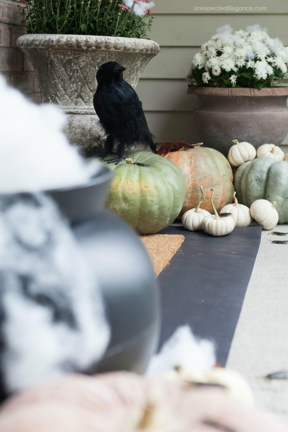 Halloween themed porch decor!