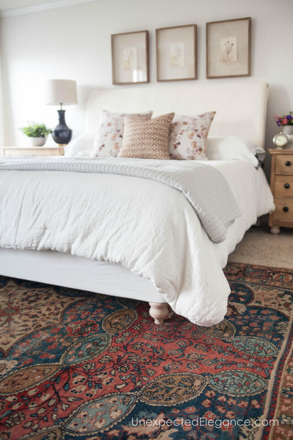 See how simple it is to get the bed you want without spending a fortune. This simple bed frame transformation is a great solution for high style on a budget!