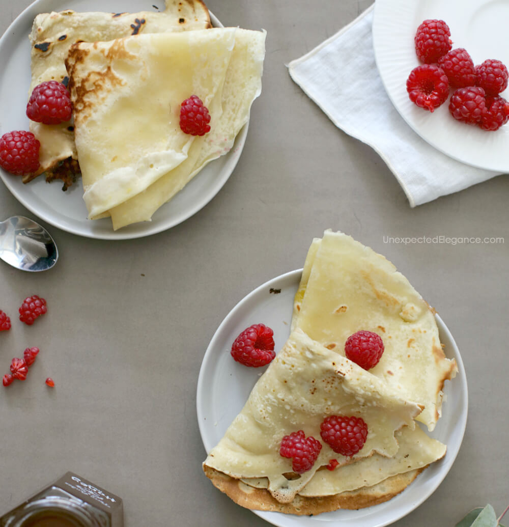 Try this delicious crepe recipe! It makes a great addition to a Sunday brunch!