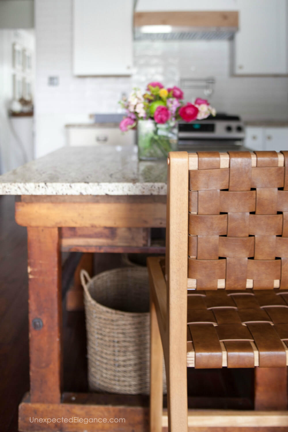 How to alter a barstool to make it fit under a kitchen counter.