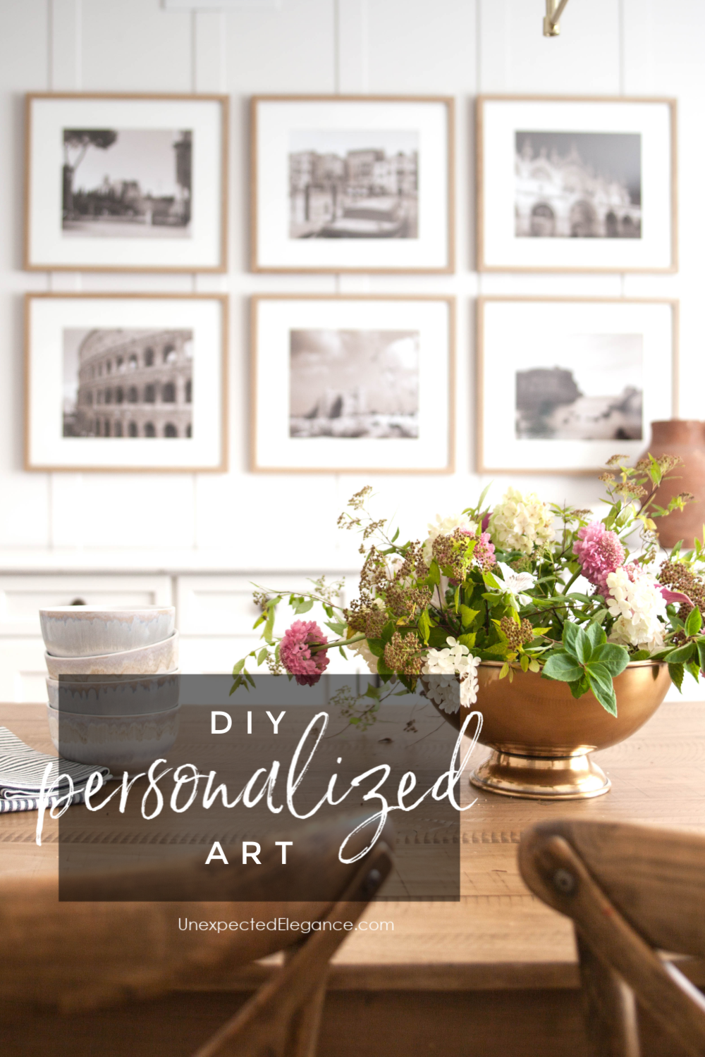 Check out how to create simple DIY personalized art. This is an inexpensive way to add personality to your home without breaking the bank!